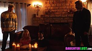 i never meant to summon my stepdads but their cocks make this taboo orgy irresistible now