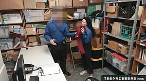 Dare Officer Pounds Petite Monica Sage's Tight Pussy in Office Fantasy