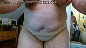 spreading my mature ass in tiny thongs and g-strings gets me so teasingly wet and topless horny