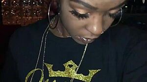 Thot squirts cream on big dick pre-comedy show