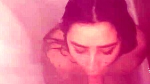 steamy shower sex with big tit argentinian getting pussy licked and fucked