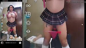 Futanari trap gapes ass on monster cocks in miniskirt