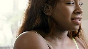 Slender Brunette Devours Ebony Friend's Round Ass And Shaved Pussy Sensually