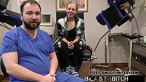 Watch backstage as Ava Siren's shaved pussy spreads wide for POV cum blast explosion