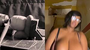 shy girl big tits hates my small dick flashing outdoor