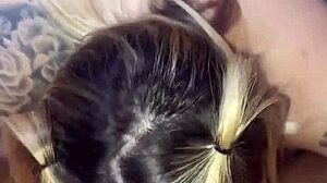 Nothing beats slurping this black guy's huge cock before he bends me over for deep pussy pounding and cumshot bliss.