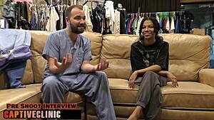 Nurse Angel Santana Spreads for Patient Yesenia Youso in Latex Humiliation