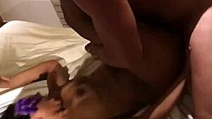 brazilian hotwife cheats with cop during rio vacation as old hubby watches their menage threesome