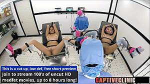 Nurse Angel Santana Spreads for Patient Yesenia Youso in Latex Humiliation