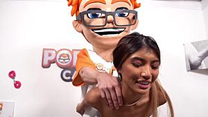 tiny asian clara trinity shines in porndudecasting, riding big cock from cowgirl to doggystyle with stellar blowjob skills