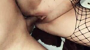 Skinny gypsy milf model exposes erotic lingerie