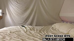 Watch backstage as Ava Siren's shaved pussy spreads wide for POV cum blast explosion