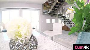 nanny pipelines cum straight into her tight wet cunt