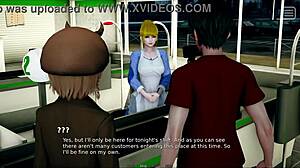 My bully lover grips my big tits tight