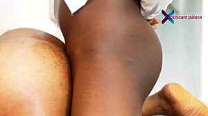 Anaconda Cock Pounds Hot 9ja Girl Bent Over Dripping Wet Pussy