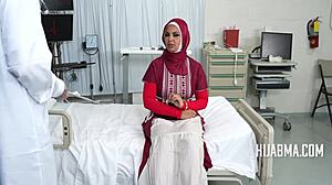 Arab Wife Begs Curvy Doctor Impregnate Her Hijab in Hospital Bed