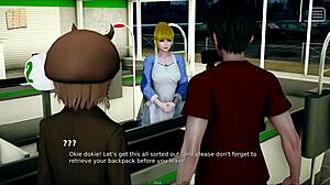 My bully lover grips my big tits tight