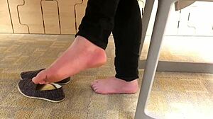 candid hidden feet fetish clips capture sexy soles up close