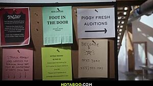 newbie actress chokes on monster cock and gags for her taboo role audition