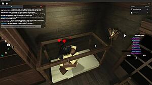 Fucking Whore Hard with Monster Black Cock in Roblox Studio