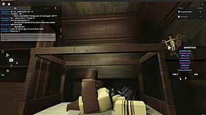 Fucking Whore Hard with Monster Black Cock in Roblox Studio