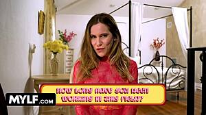 April Spotlight Milf Aderes Quin Squirts Messy in Hardcore Group Toy Creampie 3some