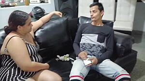 codeudora's huge pussy gets pounded hard by debtor