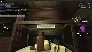 Fucking Whore Hard with Monster Black Cock in Roblox Studio