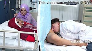 Arab Wife Begs Curvy Doctor Impregnate Her Hijab in Hospital Bed