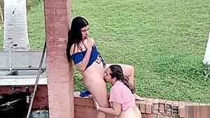 morning passion leads to close pussy licking and intimate moans