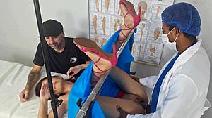 Endowed Doctor Pounds Cuckold's Wife Doggy Style Hard