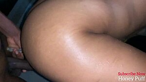 Daddy's Huge Cock Bulges Her Belly Deep Inside!