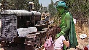 Retro FFM Threesome with Deepthroat Blowjobs Cumshots and Outdoor Anal