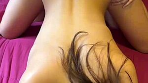 Slut Girlfriend Takes Front View Doggystyle Pounding From Roommate