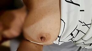 my wife's mouth overflows with my massive cumshot real amateur facial bliss