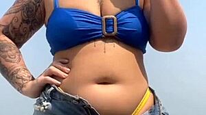 virgin boy falls for swollen pussy flashing at beach apartment