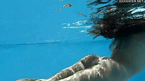 Angelica heart's big tits and ass glisten wet by pool in bikini tease