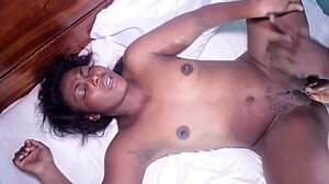 Shy ebony teen stretched raw by tourist's big cock in secret outdoor homemade