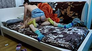 Hey babe in socks wanna get that tight pussy pounded by classmate?