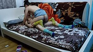 Hey babe in socks wanna get that tight pussy pounded by classmate?