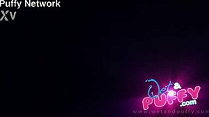 the long-haired brunette teen spreads her swollen wet pussy for slow sensual dildo play