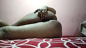 busty indian coed gives sugar daddy her tight anal virginity first time