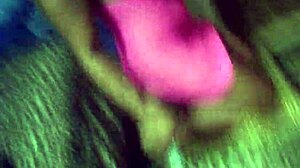 Behind scenes ebony babe glasses pornstar wrestles in full nelson then sucks and fucks big black cock