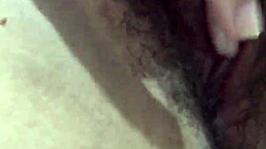 Exotic Filipina Girlfriend Teases Hairy Tight Pussy Solo at Home