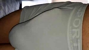 My Hard Cock Bulges in Tight Public Shorts Outdoors!