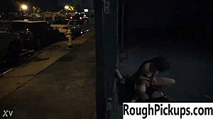 stranger picks up slut for extreme rough ass pounding in back alley