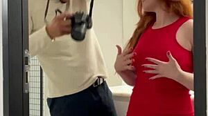 curvy latina amateur in lingerie teases first interracial homemade fun