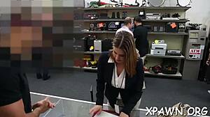 wanna watch this beauty compete in rough shop sex orgasm contest?