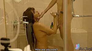 Boyfriend Gently Fucks Ranako's Shaved Pussy Close Up