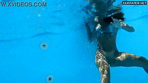 Angelica heart's big tits and ass glisten wet by pool in bikini tease